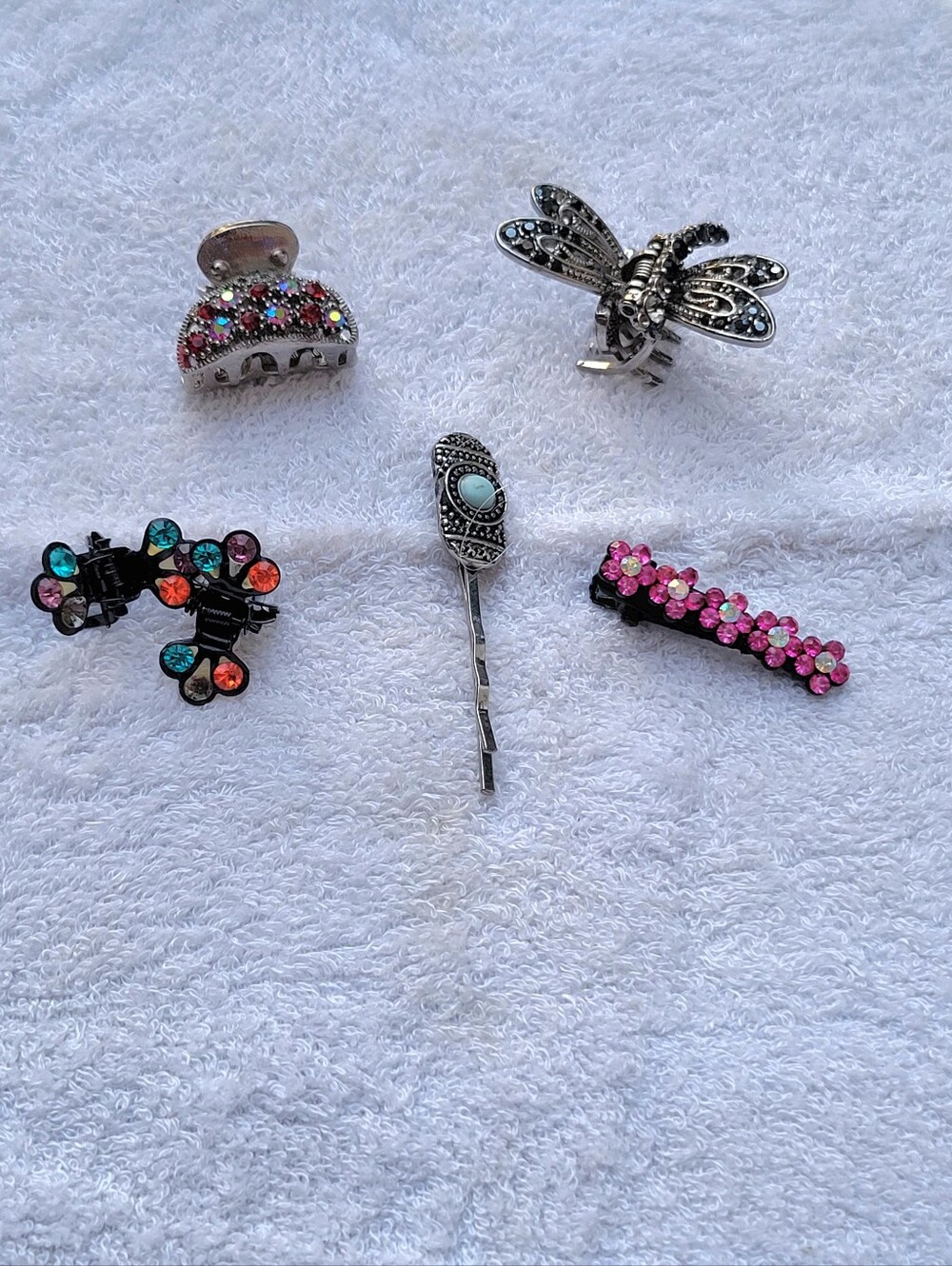 Rhinestone Hair Clips